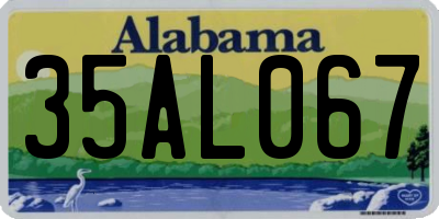 AL license plate 35AL067