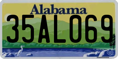 AL license plate 35AL069