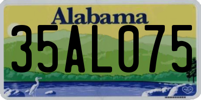 AL license plate 35AL075