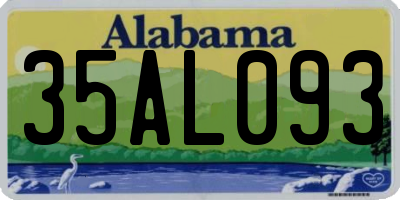 AL license plate 35AL093