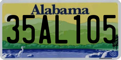 AL license plate 35AL105