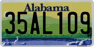 AL license plate 35AL109