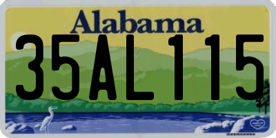 AL license plate 35AL115