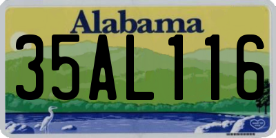 AL license plate 35AL116
