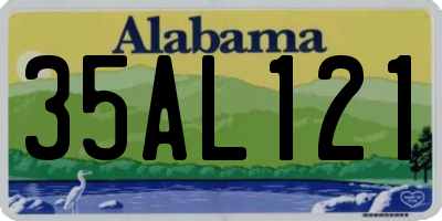AL license plate 35AL121