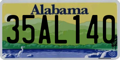 AL license plate 35AL140