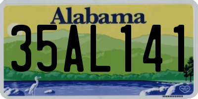 AL license plate 35AL141