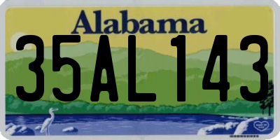 AL license plate 35AL143
