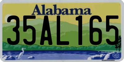 AL license plate 35AL165