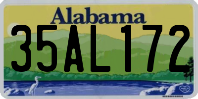 AL license plate 35AL172