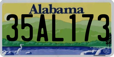 AL license plate 35AL173