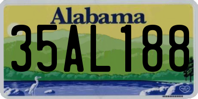 AL license plate 35AL188