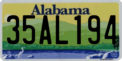 AL license plate 35AL194