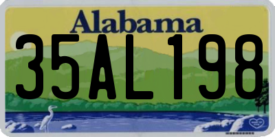 AL license plate 35AL198