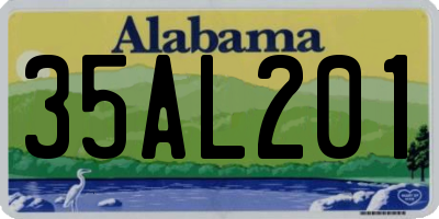 AL license plate 35AL201