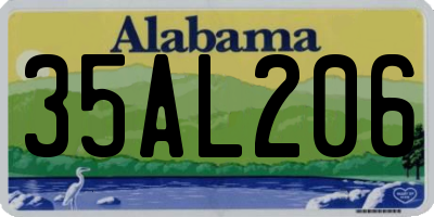 AL license plate 35AL206
