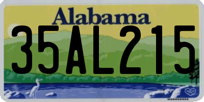 AL license plate 35AL215