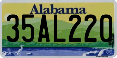 AL license plate 35AL220