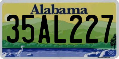 AL license plate 35AL227