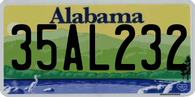 AL license plate 35AL232