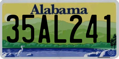 AL license plate 35AL241