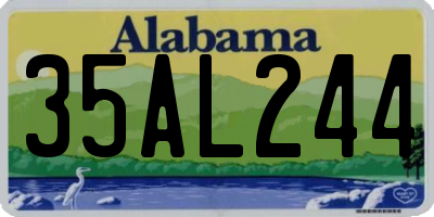 AL license plate 35AL244