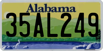 AL license plate 35AL249
