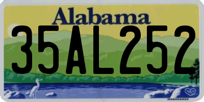 AL license plate 35AL252