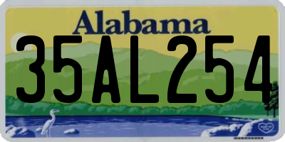 AL license plate 35AL254