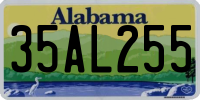 AL license plate 35AL255