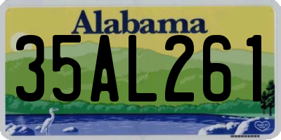 AL license plate 35AL261