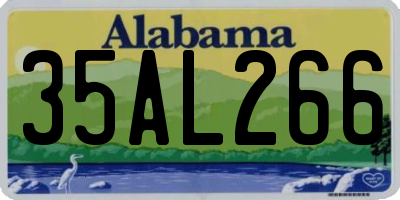 AL license plate 35AL266