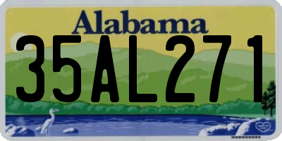 AL license plate 35AL271