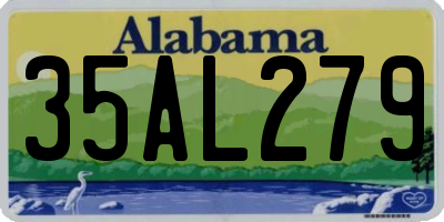 AL license plate 35AL279