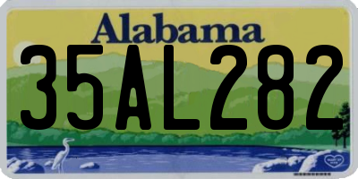 AL license plate 35AL282