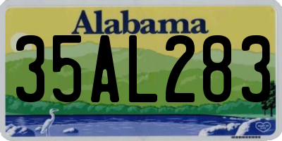 AL license plate 35AL283