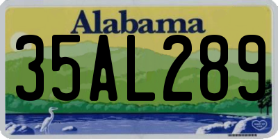 AL license plate 35AL289
