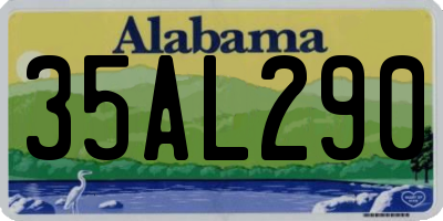 AL license plate 35AL290