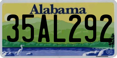 AL license plate 35AL292