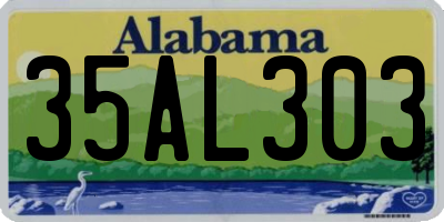 AL license plate 35AL303