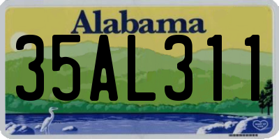 AL license plate 35AL311