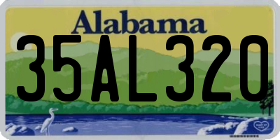 AL license plate 35AL320