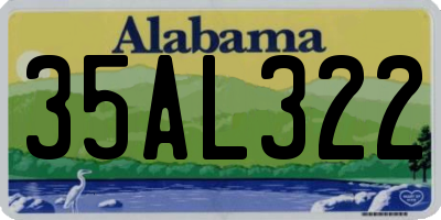 AL license plate 35AL322