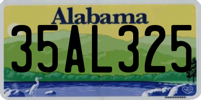 AL license plate 35AL325