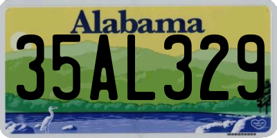 AL license plate 35AL329
