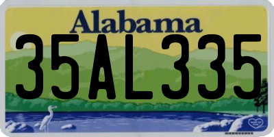 AL license plate 35AL335