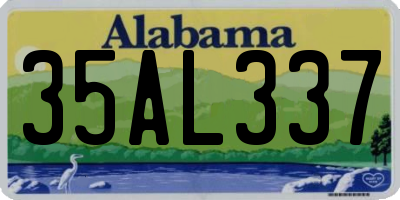 AL license plate 35AL337