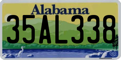 AL license plate 35AL338