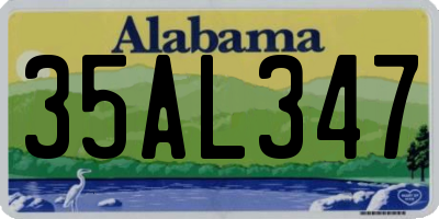 AL license plate 35AL347