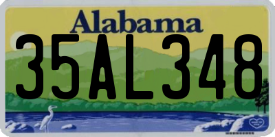 AL license plate 35AL348